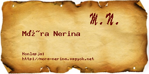 Móra Nerina névjegykártya